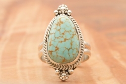Genuine Number 8 Mine Turquoise Sterling Silver Ring